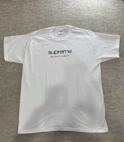 Supreme Shop Tee with NYC Phone Number SZ XL