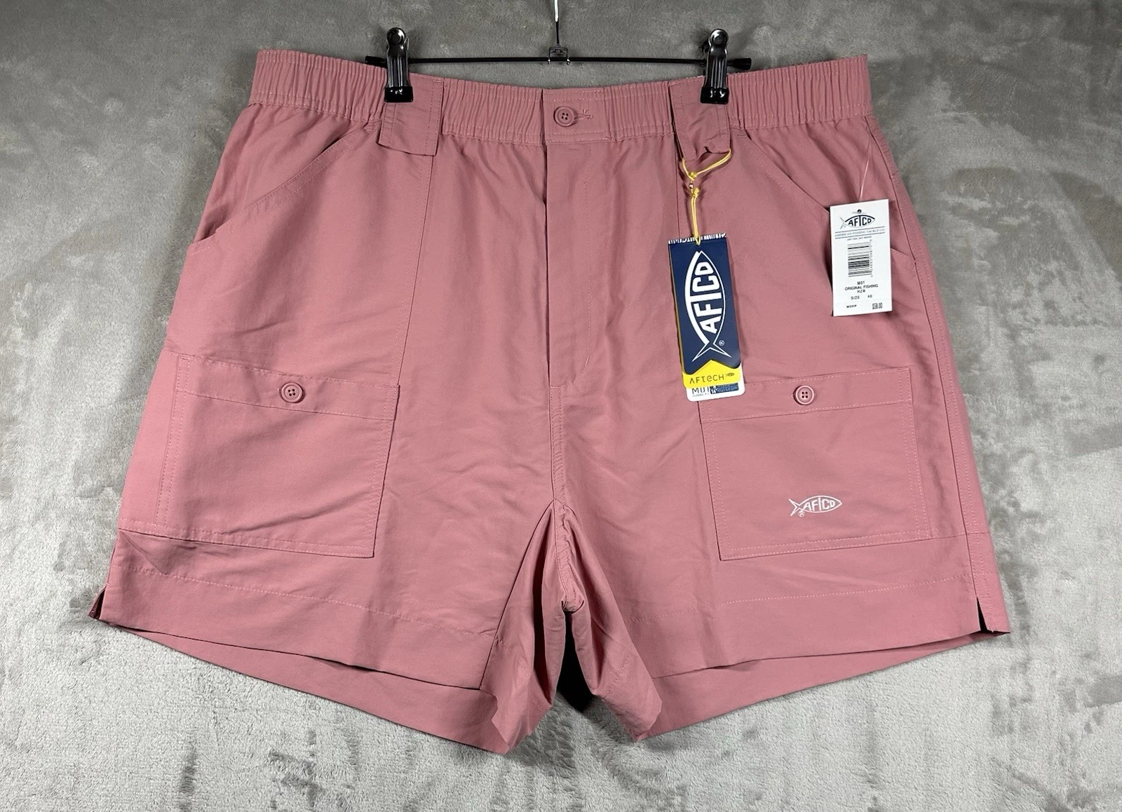 Aftco M01 Original Fishing Shorts 6” Nylon Men's Size 40 Pink Aftech New NWT
Opens in a new window o