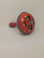 Vintage Kids Lithograph tin noise maker antique Kiechhof made in the USA toy