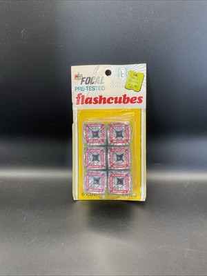 Vintage Lot of 6 Flash Cubes Flashcubes  - Kmart Focal /NIP