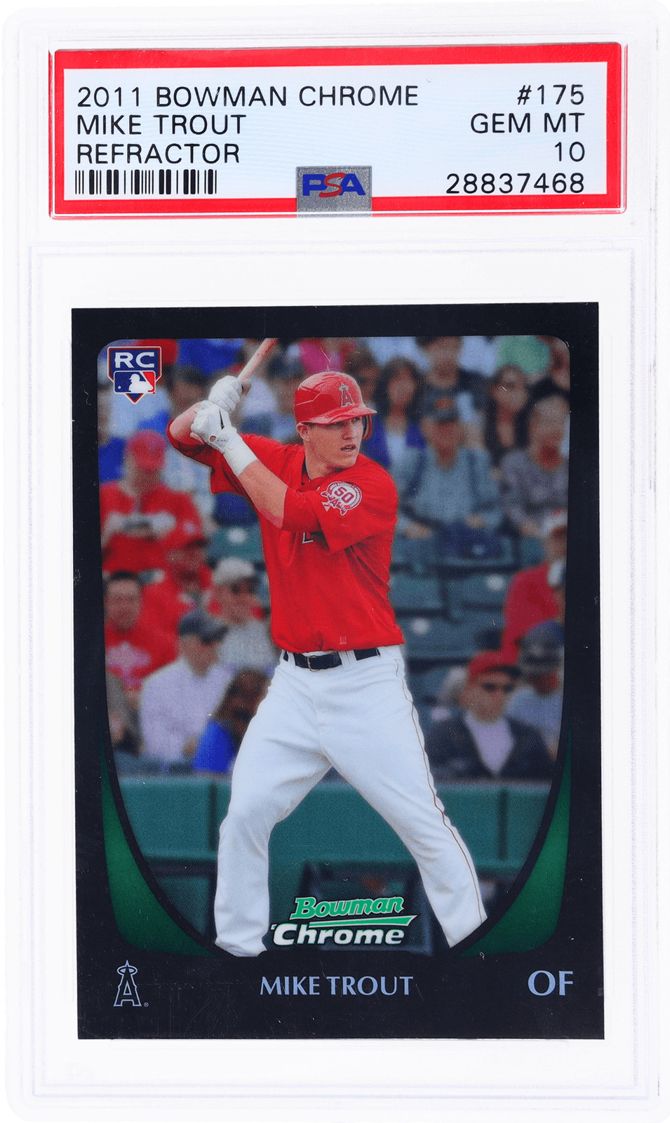 2011 Bowman Chrome Mike Trout Refractor #175 PSA 10 Rookie RC