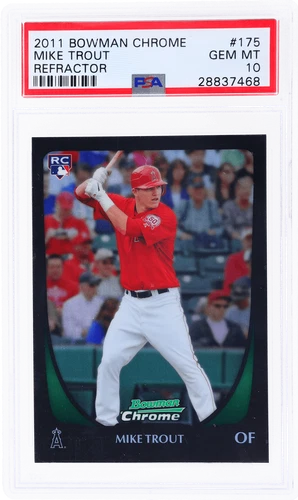 2011 Bowman Chrome Mike Trout Refractor #175 PSA 10 Rookie RC