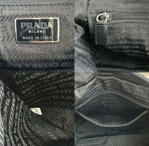 PRADA Shoulder Bag Black Shoulder Crossbody Tesuto thumbnail 12
