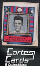 John Knight 1911 Helmar Stamps T332 #NNO Washington Senators
