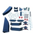 For 55-57 Chevy Belair 150 210 Rear Leaf Spring Relocation Pocket Kit+Axle Seats