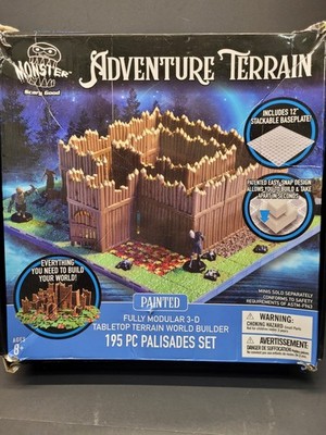 Monster Adventure Terrain 195Pc Painted Palisade Base Set- Fully Modular 3D