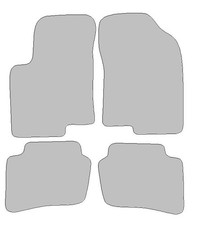 Fußmatten passend für Hyundai i20 Typ GB, IB (Baujahr 2014 - 2020), Hit schwarz