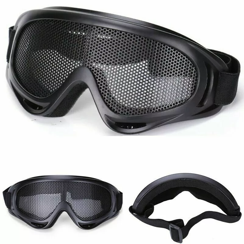 Tactical Airsoft Paintball Goggles SWAT Wire Mesh Lens Eyewear Shotting  Glasses