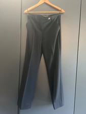 Versace Women's Wool Black Stretch Casual Pants US 6 IT 42 VINTAGE