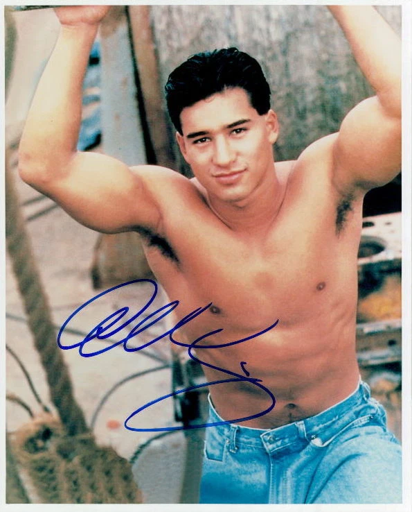 Mario Lopez shirtless in-person signed 8x10 photo | eBay