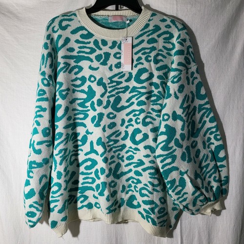 C+D+M Leopard Teal Animal print 