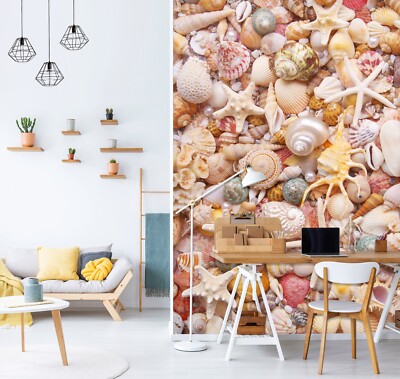 3D Starfish Pearl G7940 Wallpaper Wall Murals Removable Self-adhesive Honey