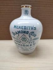 Meredith's Diamond Club Pure Rye Whiskey Jug Bottle KTK Knowles Taylor Knowles