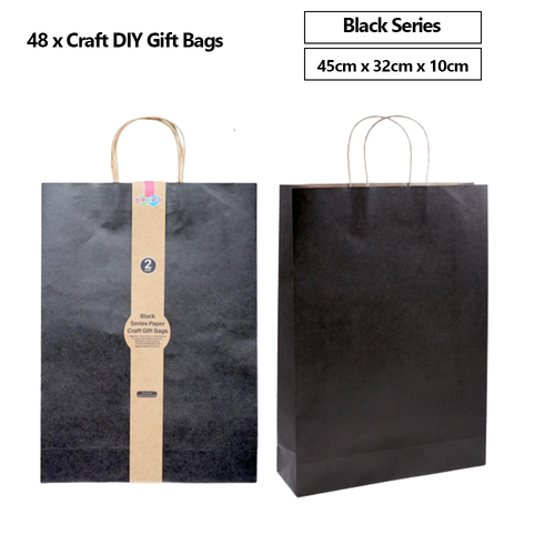 Mini Black Kraft Paper Gift Bags (Per Dozen - Foto 2