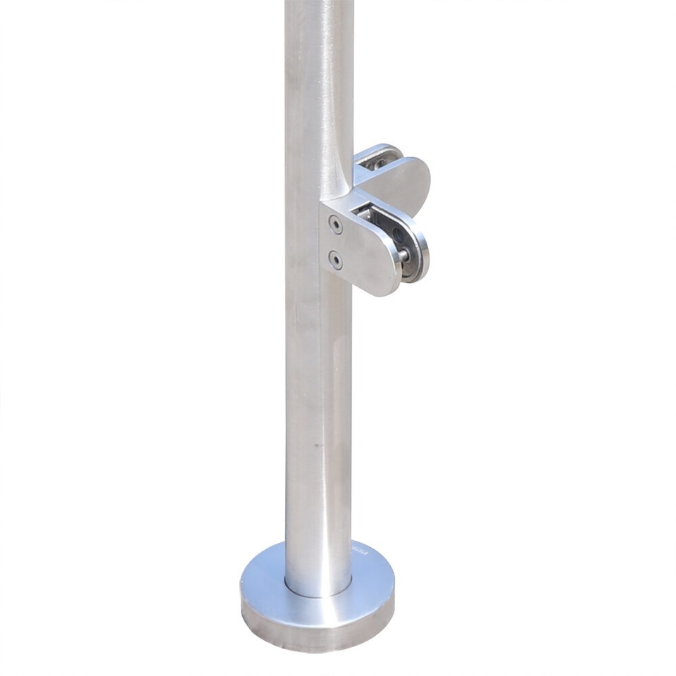 High Glass Balustrade Railing Post 110cm Glazing 316 Stainless Steel