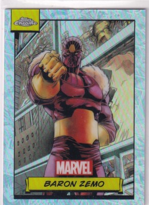 Topps Marvel Chrome 2024 Karte Nr. 38 Baron Zemo Refractor