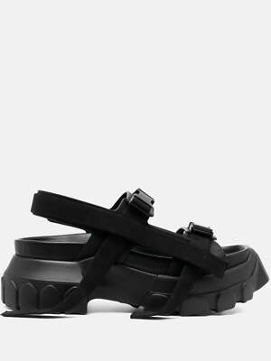 RICK OWENS Women Tractor Sandal 99 BLACK