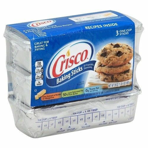 Crisco All Vegetable Shortening Sticks Great for Cooking 567g BB 22nd