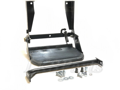 Land Rover Defender Single Fold Down Rubber Topped Black Side Step STC7631 New