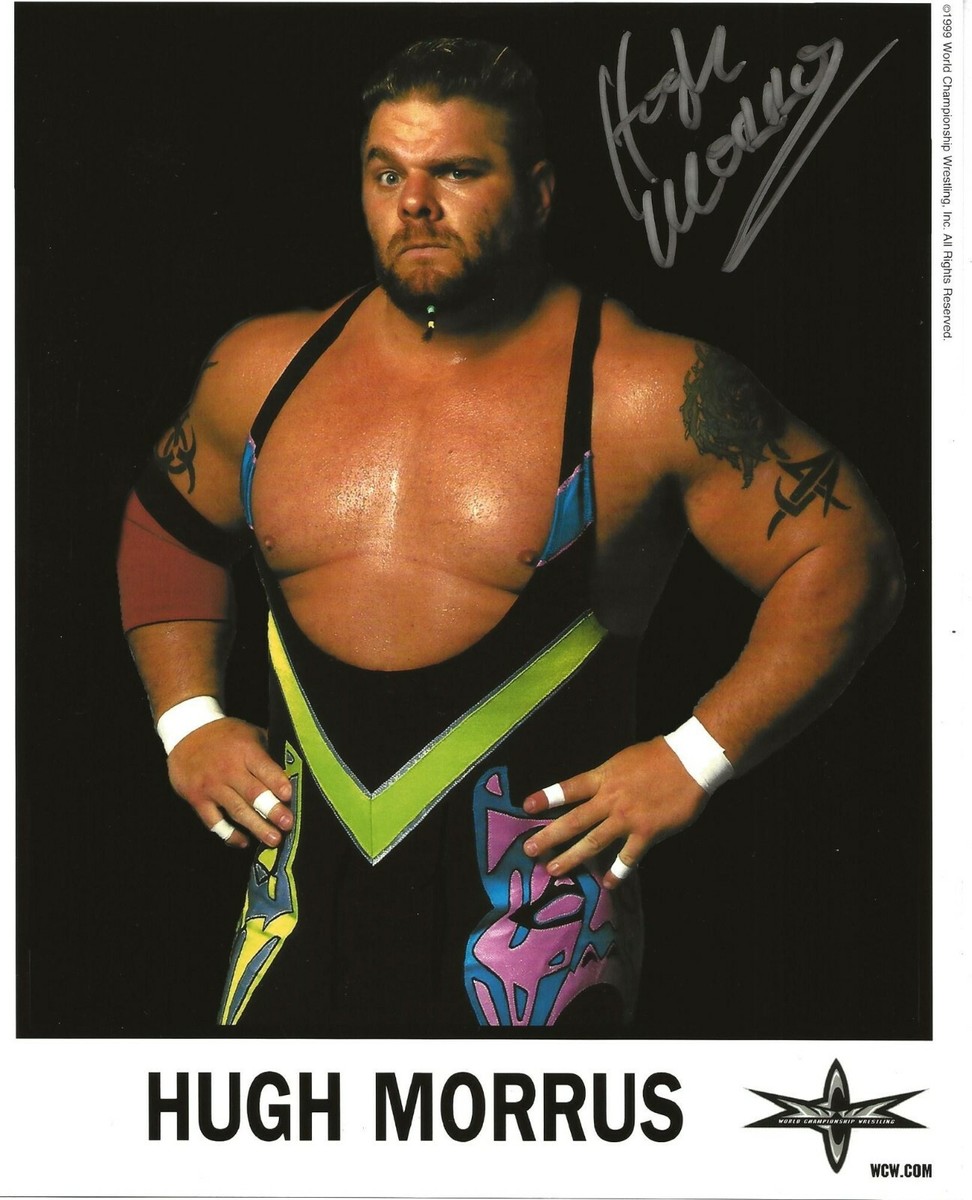WWE/WCW HUGH MORRIS Autographed Color 8x10 - WWE/WCW Wrestling w