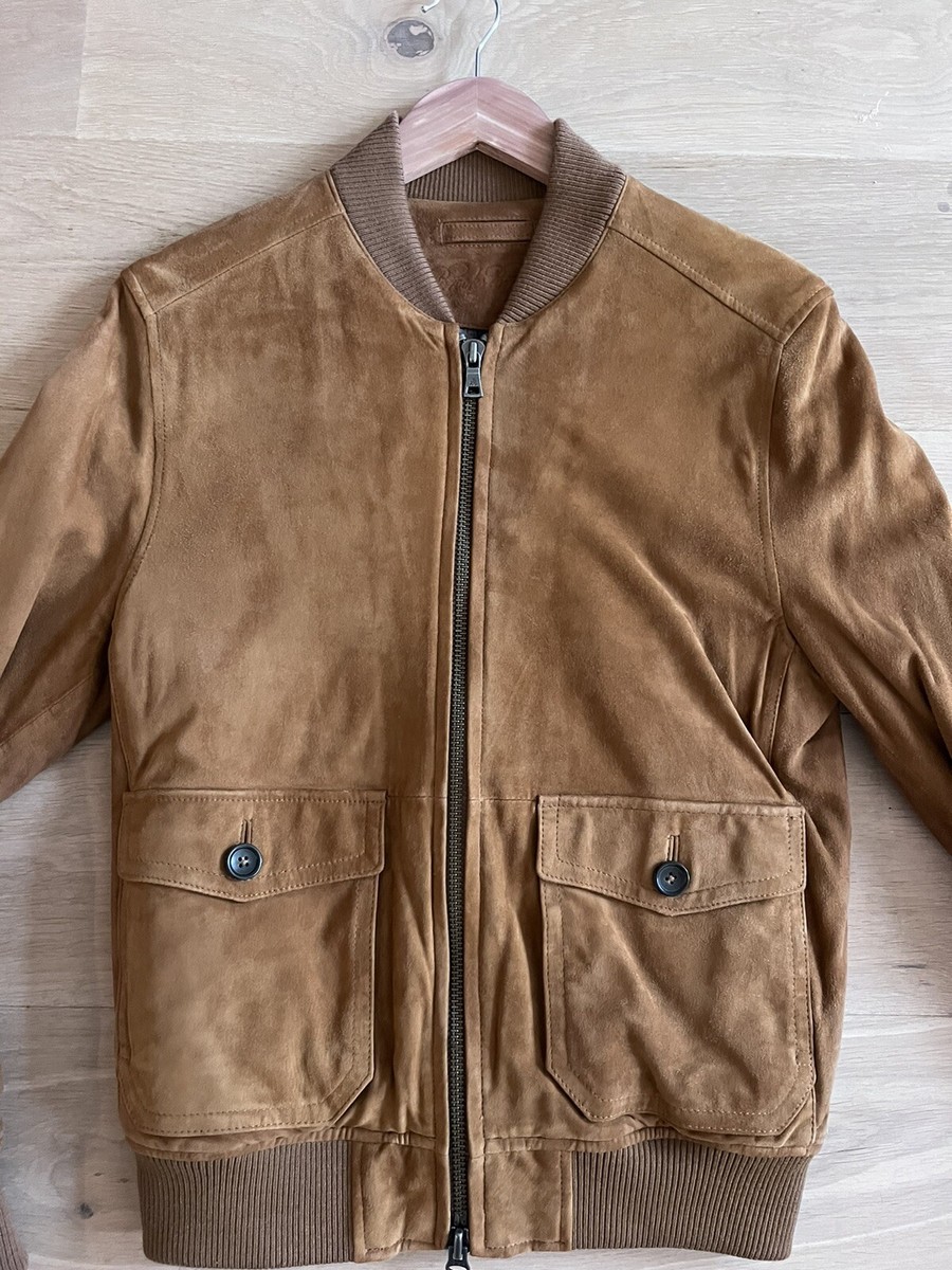 ジャケット・アウター Brooks Brothers suede leather jacket Brooks Brothers Suede Jacket With Ribbed Cuffs Size Mens Small 36