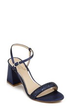 Jewel Badgley Mischka womens City Heeled Sandal, Navy, 5.5 US