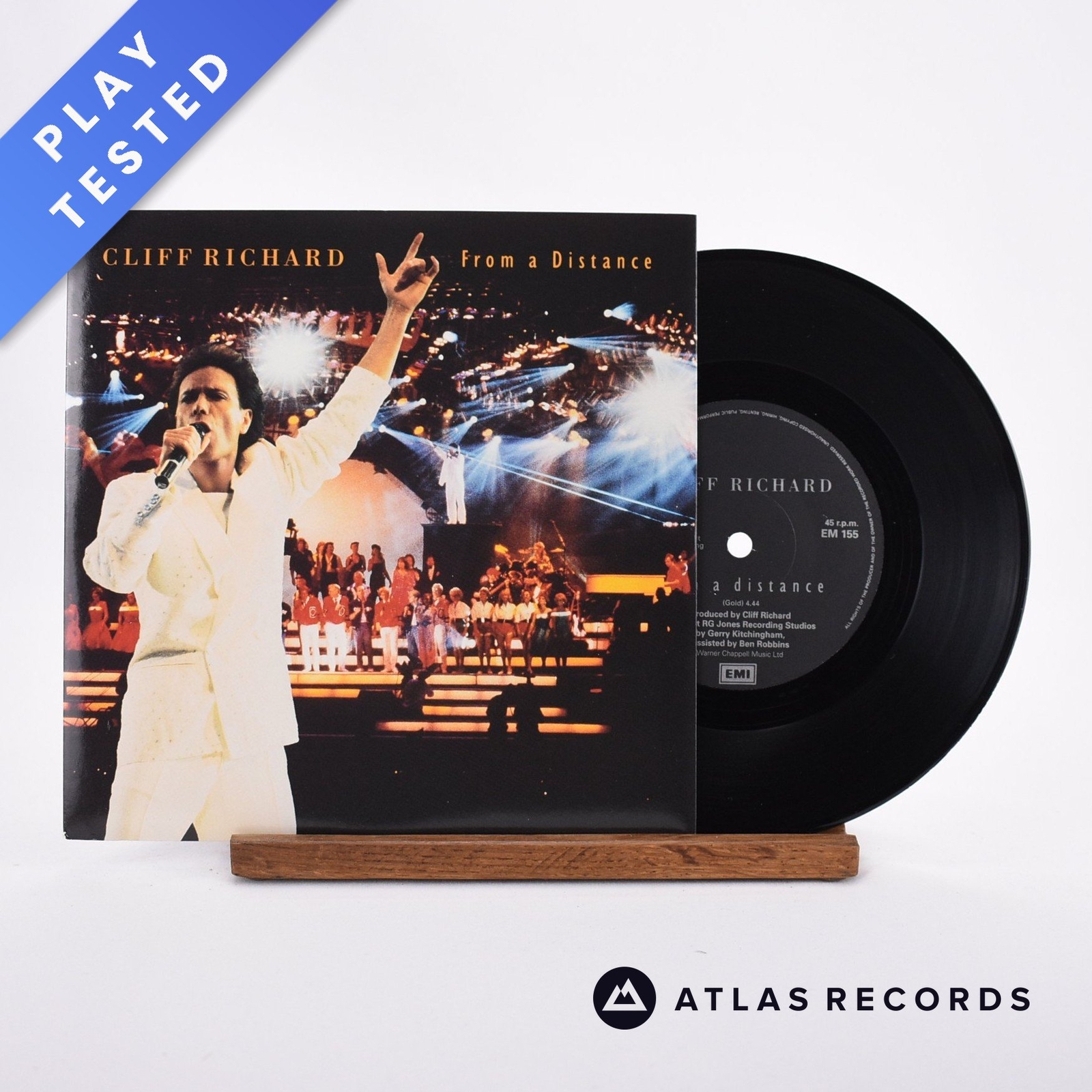 Cliff Richard - From A Distance - 7"" Vinyl Record - VG+/VG+