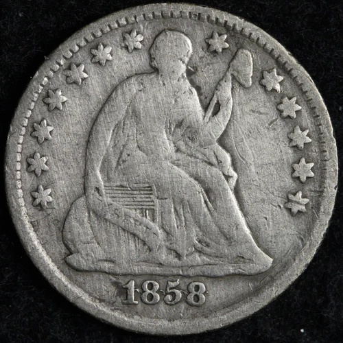 1858-P Seated Liberty Half Dime — photo from another recent sale