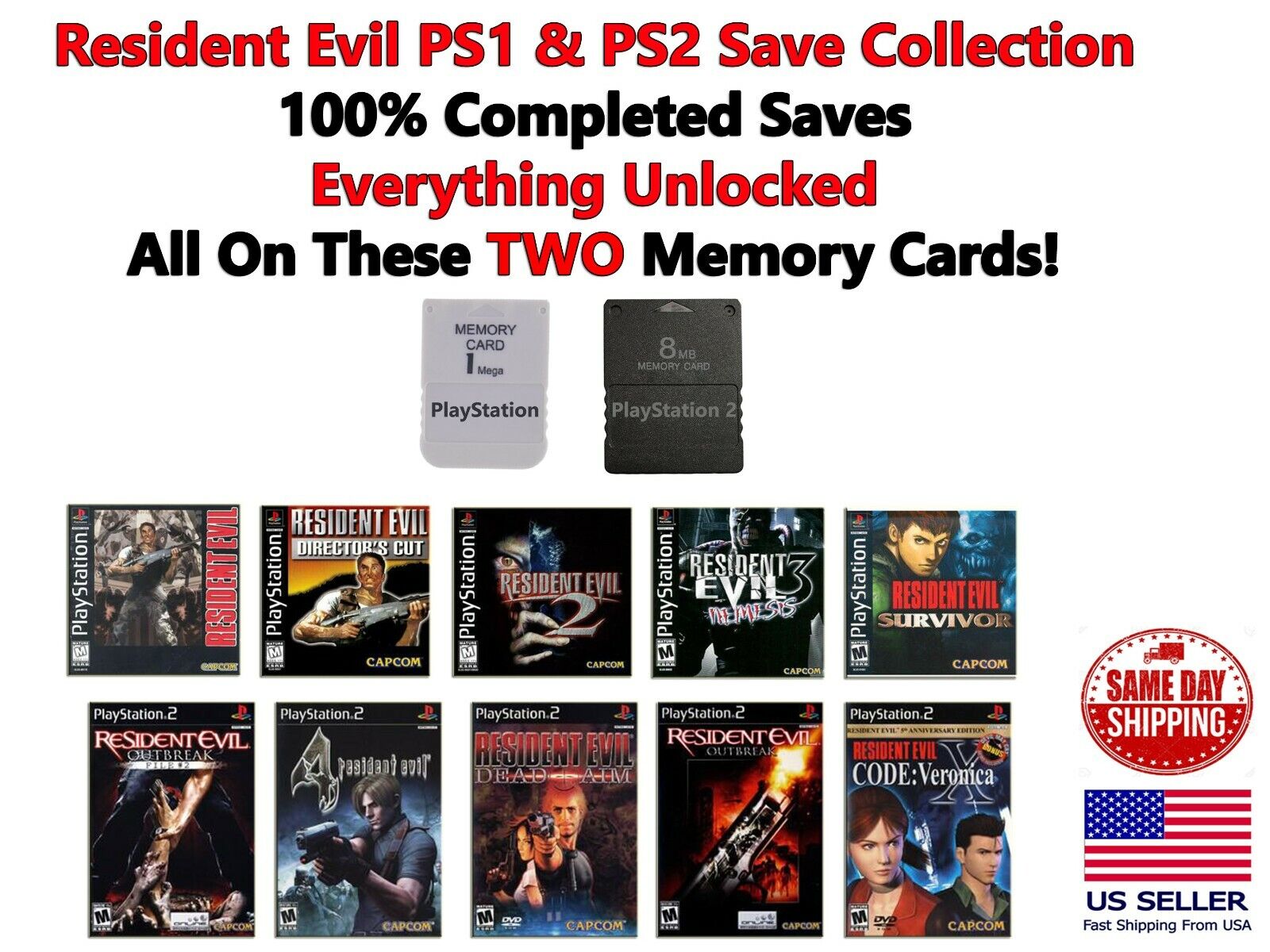 Save Ps1 Games Ps2 Memory Card  Playstation 2 Ps2 Memory Card