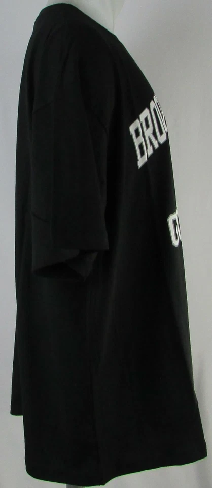 Brooklyn Nets NBA Majestic Men's Go Hard Black Short Sleeve Shirt - Image 2 of 4