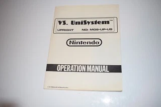 NINTENDO VS UNISYSTEM UPRIGHT MGS UP US OPERATION MANUAL (RYM88)