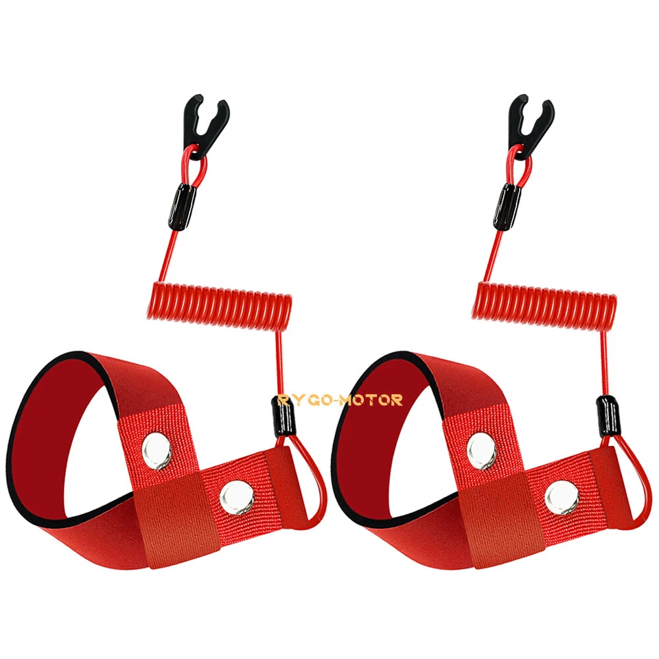 Paquete de 5 cordones de llave de seguridad Stop Kill para Yamaha All Jet Ski WaveRunner WaveVenture Foto 4 de 4