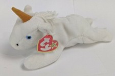 Ty Beanie Baby Mystic the Unicorn Tan Horn Fine Mane MWMT 4th 4th Generation