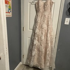 Prom Dress Size 5 Ligtj Peach Strapless