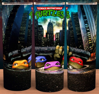 TMNT Ninja Turtle 90s Movie Cup Mug Tumbler 20oz