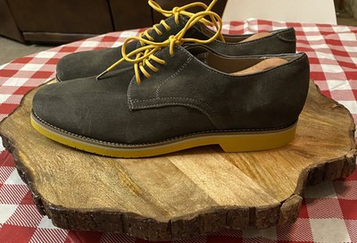 BASS MEN’S NAVY & YELLOW CLIFTON SUEDE OXFORD DRESS SHOES/SZ12D/NEW WITHOUT BOX! G.H. Bass & Co. Oxfords for Men Deals - New and used pre  main image 2