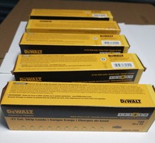 Lot of 5 - DEWALT 50626-PWR BOX OF 10 .27 CAL. STRIP LOADS YELLOW POWER LEVEL 4