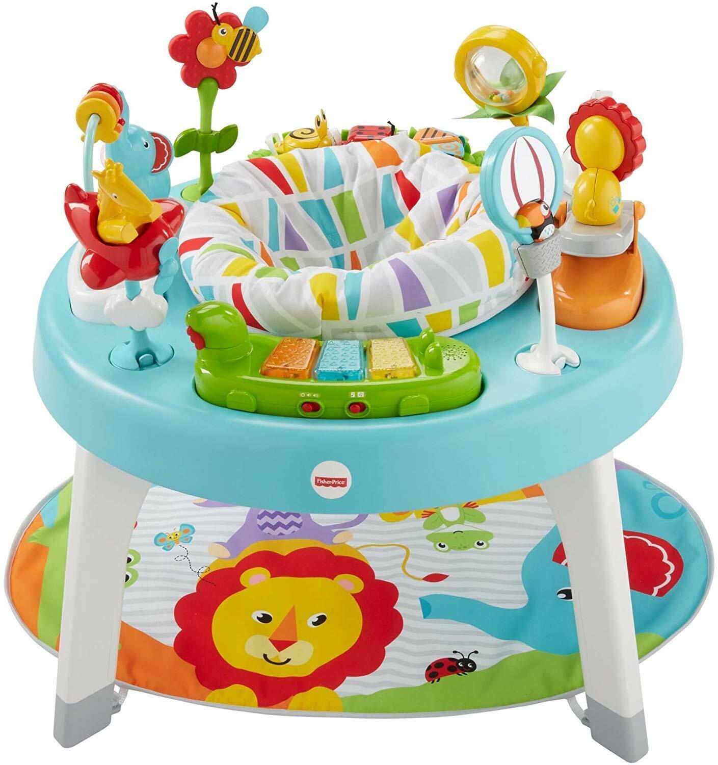 SIDA Almuerzo Centro de niños Centro de actividades Fisher-Price 3 en 1 sentado a pie, jungla de jazz  313091260292 | eBay