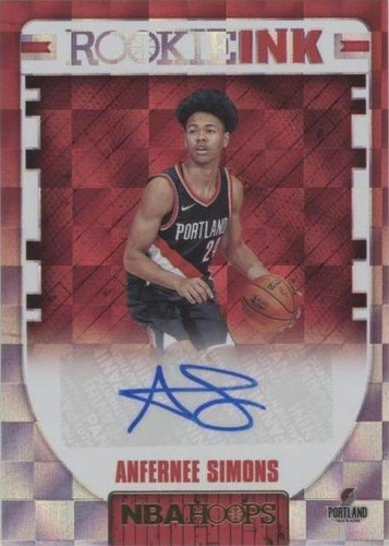 NBA カード Anfernee Simons RC 直筆サイン Anfernee Simons RC 2018-19 Panini NBA Hoops Rookie Trail Blazers