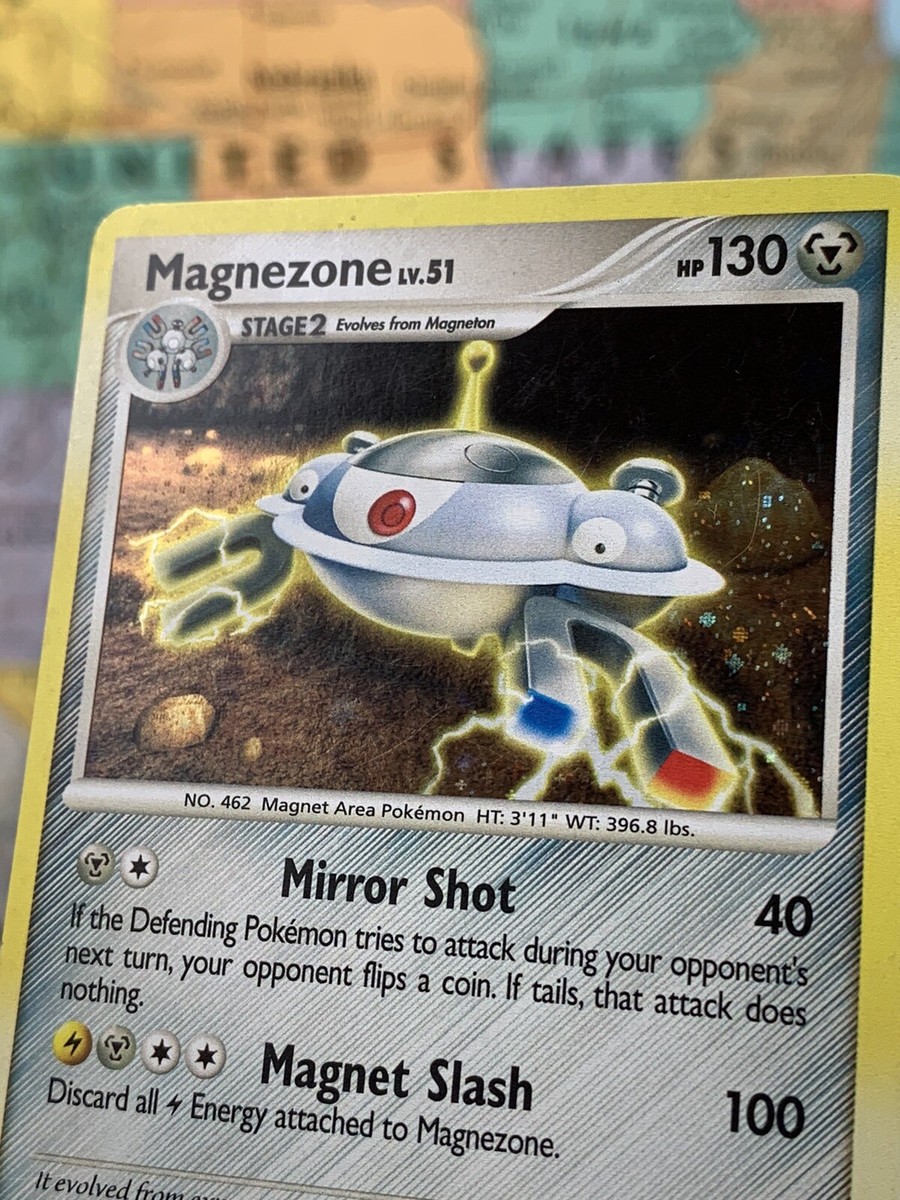 SHIPS SAME DAY Pokemon Card MP Magnezone LV.51 DP32 Holo Metal