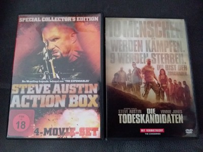 5 DVD Steve Austin Die Todeskandidaten, Damage, Hunt to Kill, The Stranger FSK18