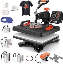 Heat Press Machine for T Shirts, 9 in 1 Auto Hat Heat Press Sublimation, 800W 36