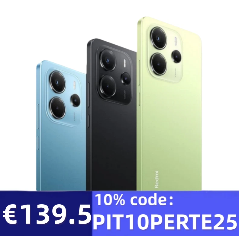 Xiaomi Redmi Note 14 4G Smartphone 8+256GB 6.67“ AMOLED 120Hz 108MP 5500mAh NFC