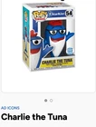 Funko Pop! Vinyl: Ad Icons - Charlie the Tuna - Funko (Exclusive) #54