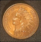 1893 Indian Head Cent - Richly Hued Red/Brown Specimen - FREE SHIPPING
