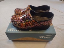 Dansko Professional Script Patent Nursing Shoes Size 36 W/Box Excellent...