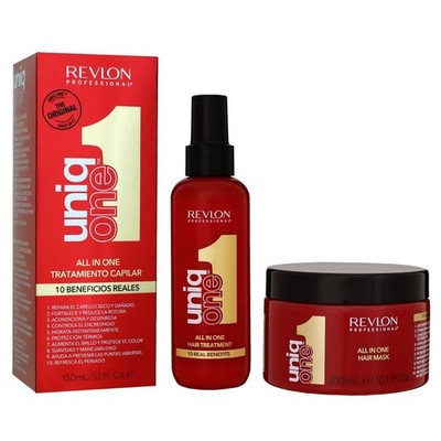 Revlon Uniq One Super 10R Hair Mask 300 ml & 150 ml Hair Pflege Set