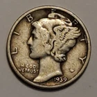 #6 Nicer Low Mintage 1939 P Mercury Dime