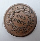 1841 Large Cent Braided Hair One Cent US Copper Coin