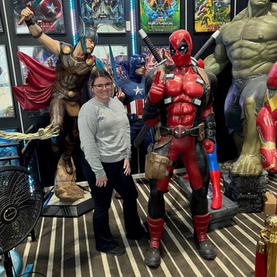Marvel Deadpool Life Size Foam Statue NECA